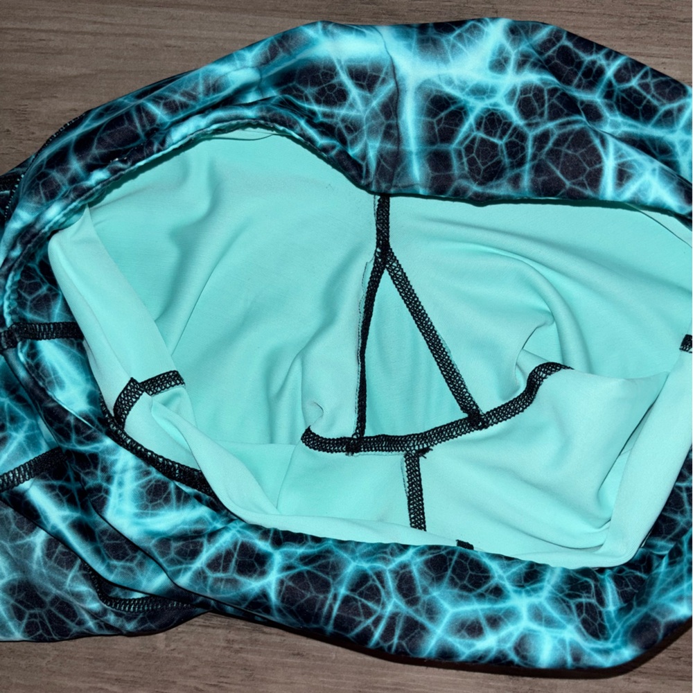 CVG TEAL CAPRI LENGTH LEGGINGS - Picture 5 of 8